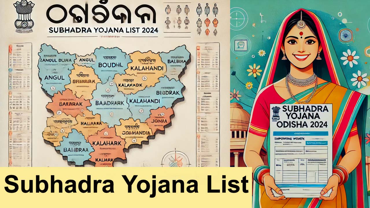 Subhadra Yojana List 2024 - Subhadra Yojana List Search Women Beneficiary List Online alt=